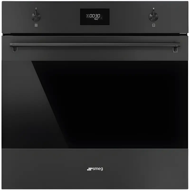 Smeg SFP6301TVN Black Single Oven - 70L Capacity - A+ Energy Rating