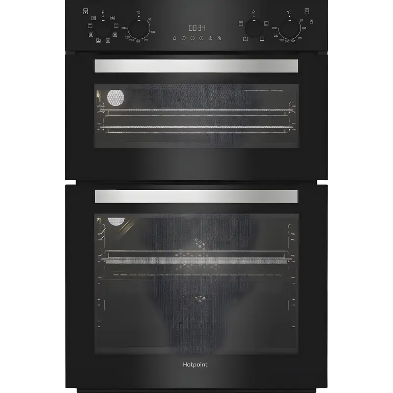 Hotpoint DIH 82G B - Black Built-in Double Oven - 109L - A Rated