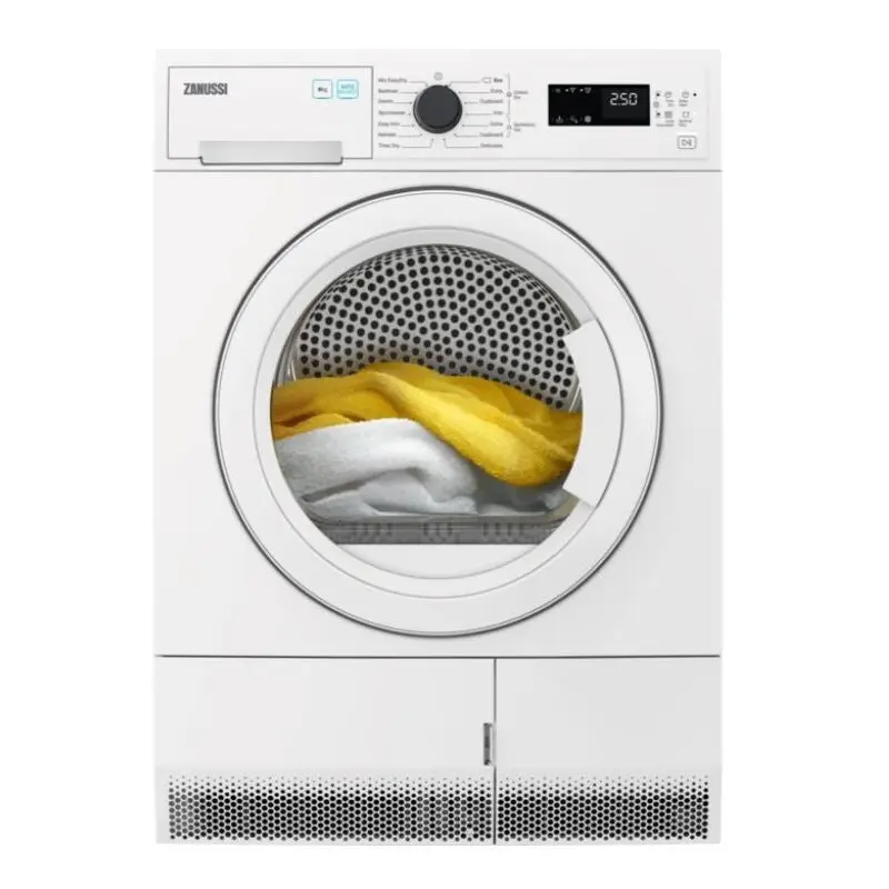 Zanussi ZDH87B4PW - White 8KG Heat Pump Condenser Dryer - A++ energy