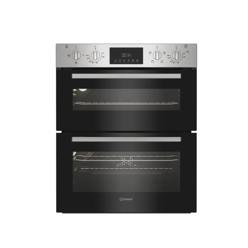 Indesit DUI 10D IX - Stainless Steel Double Oven - Built Under Electric - A/A Rated