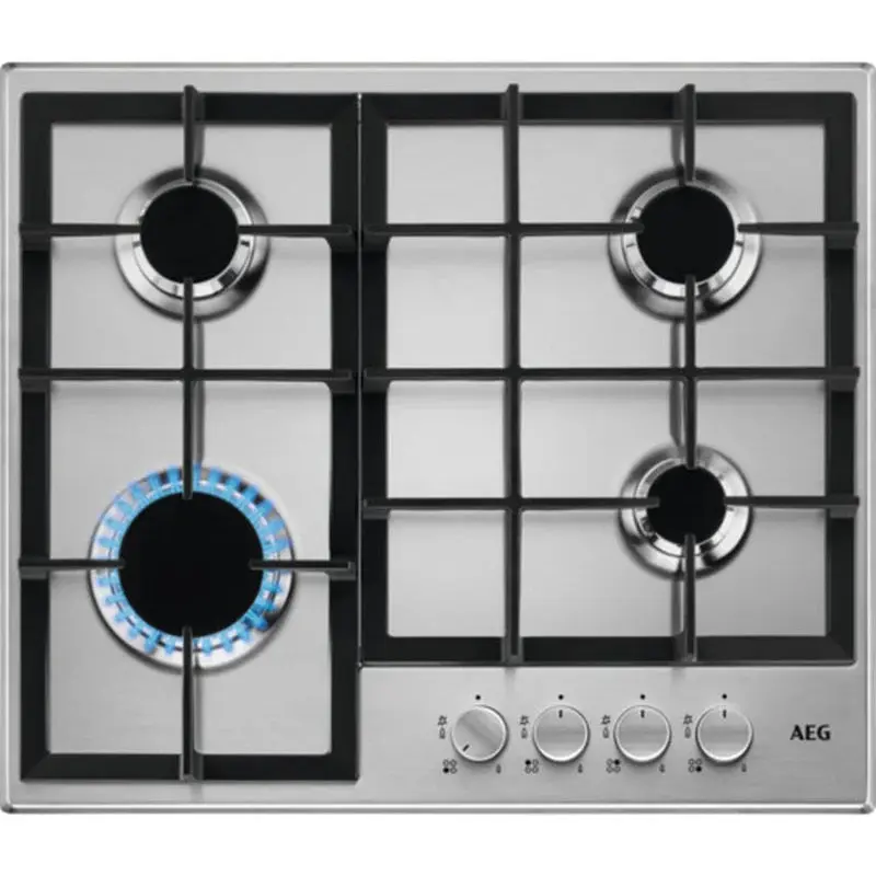 AEG HGE64200SM - Stainless steel 4 Zone Gas Hob