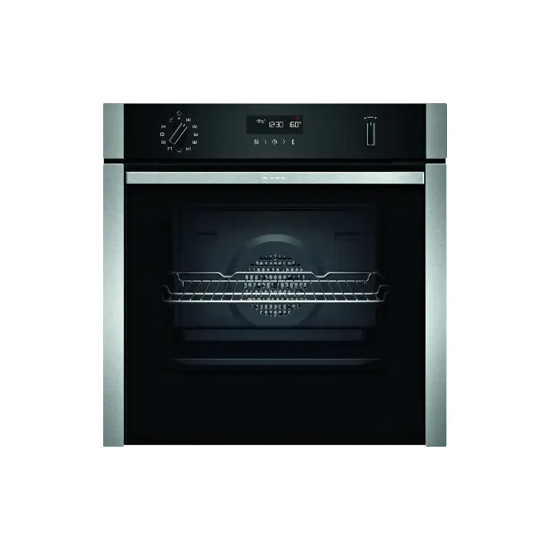 Neff B6ACH7HH0B - Stainless steel Built in Electric Single Oven - Pyrolytic cleaning - A energy