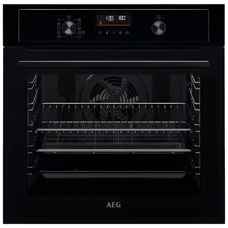 AEG BEX535A61B - Black Built in Electric Single Oven - Aqua cleaning - A+ energy