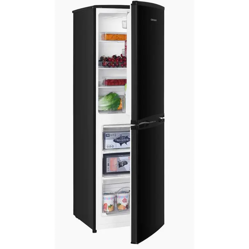Cookology CFF1425050BK/E- Black 142L Fridge Freezer - 4 Star - F Energy Rating