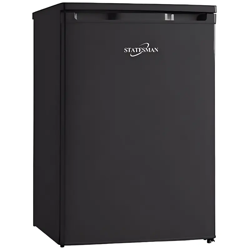 Statesman R155B - Black Undercounter Fridge - F energy -Icebox