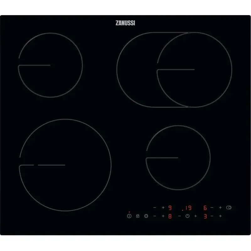 Zanussi ZHRN643K - Black 4 Zone Ceramic Hob