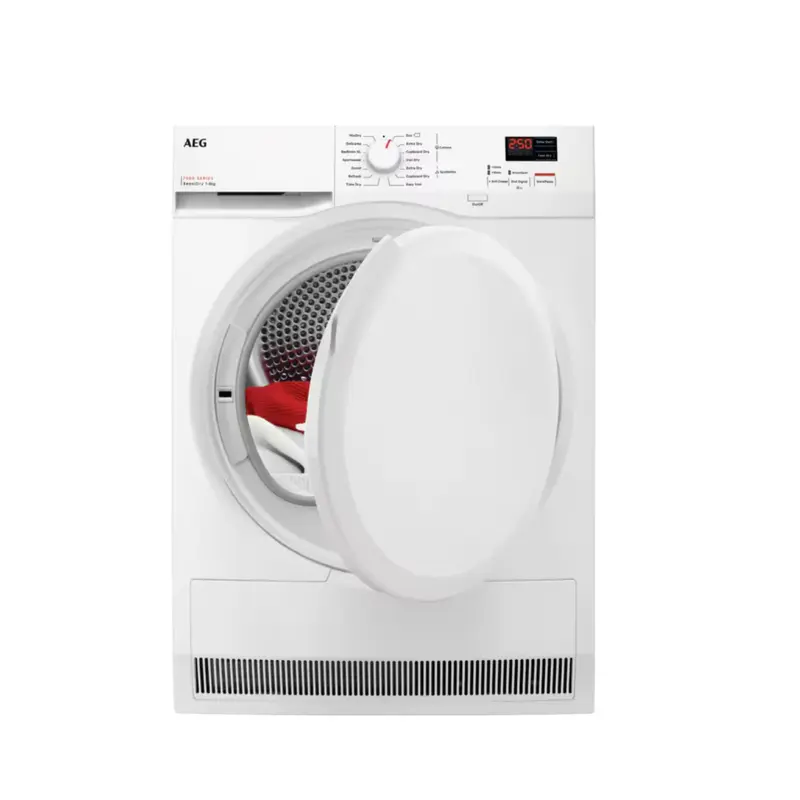 AEG TR708L0B - 7000 Series White 8KG Heat Pump Condenser Dryer - A++ energy