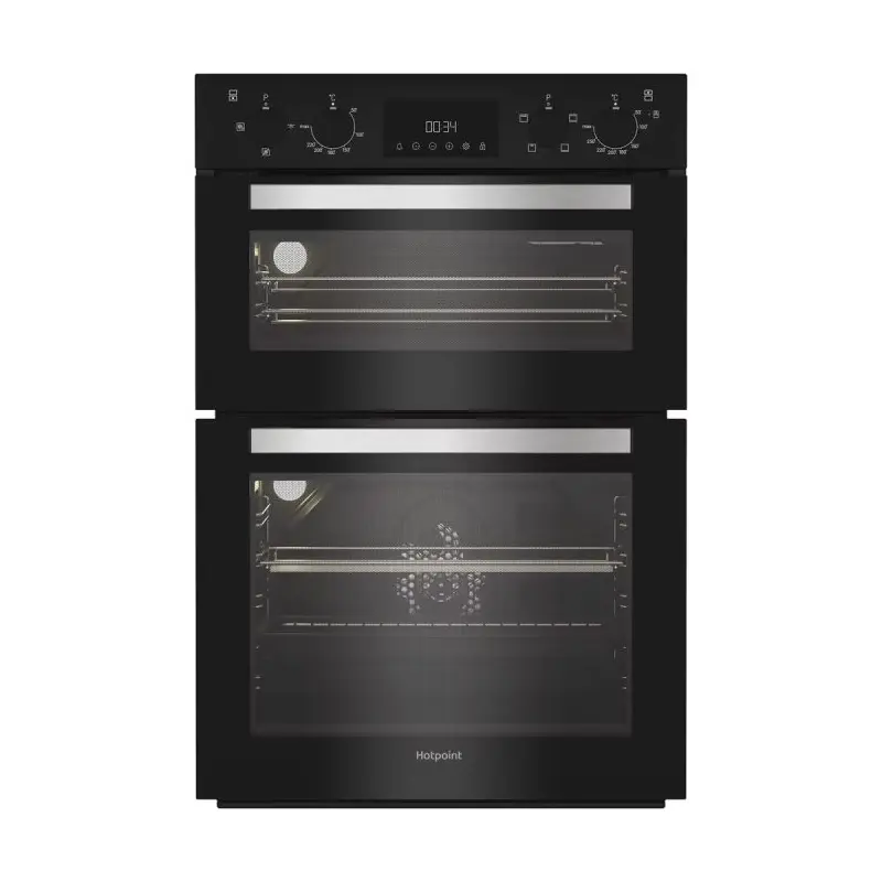 Hotpoint DIH 10D B- Black Built-in Double Oven - 75L+38L - A Energy