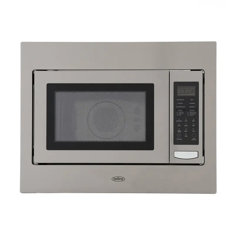Belling BIMW60 444442598 - Stainless Steel Anti Fingerprint Built-In Microwave - 25L Capacity - 900W