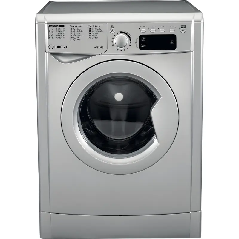 Indesit EWDE 861483 S UK - Silver 8KG/6KG Washer Dryer - 1400 RPM - D/C energy