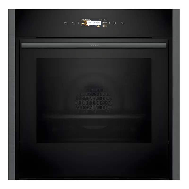 Neff B54CR71G0B - Slide and hide N70 Series Graphite Built in Electric Single Oven - A+ energy