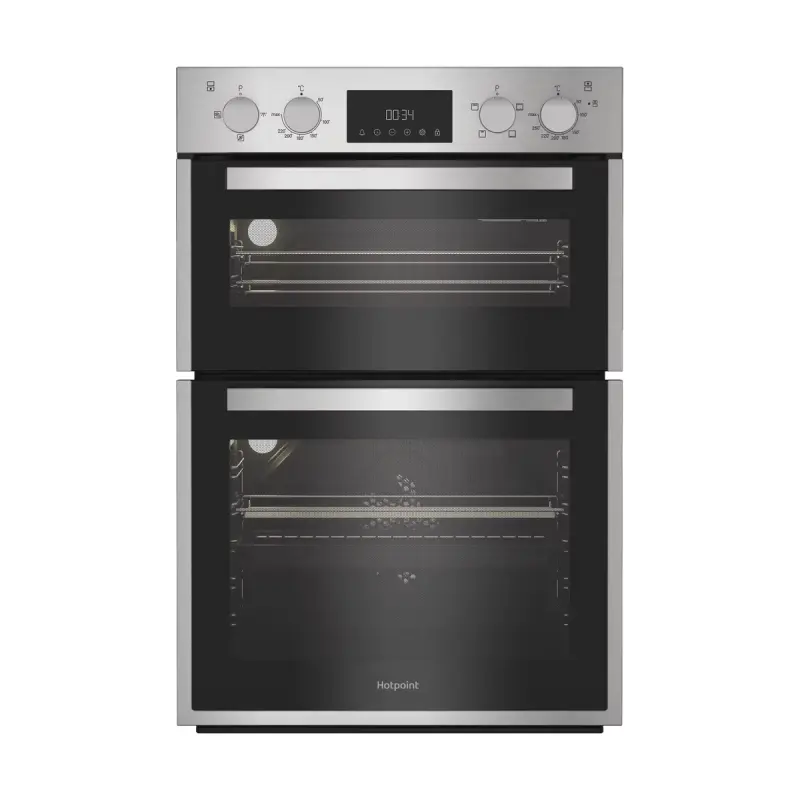 Hotpoint DIH 10D IX- Stainless Steel Double Oven - Built-in 75L/38L - A Energy
