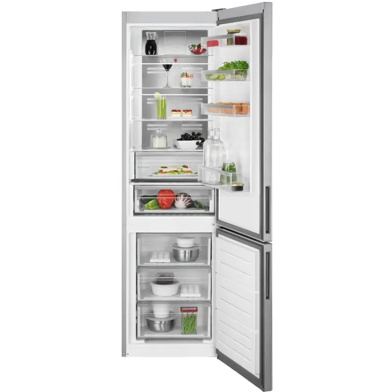 AEG RCB736E3MX - Stainless steel Freestanding Frost Free Fridge Freezer - E energy