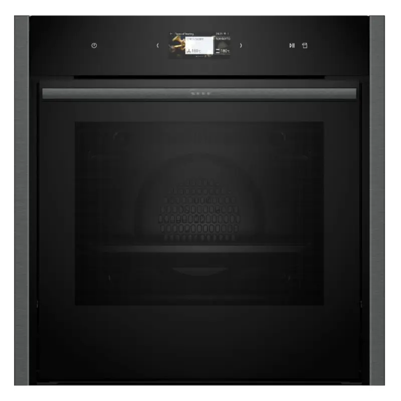 Neff B64VS71G0B - Slide and hide N90 Series Graphite Built in Electric Single Oven - A+ energy