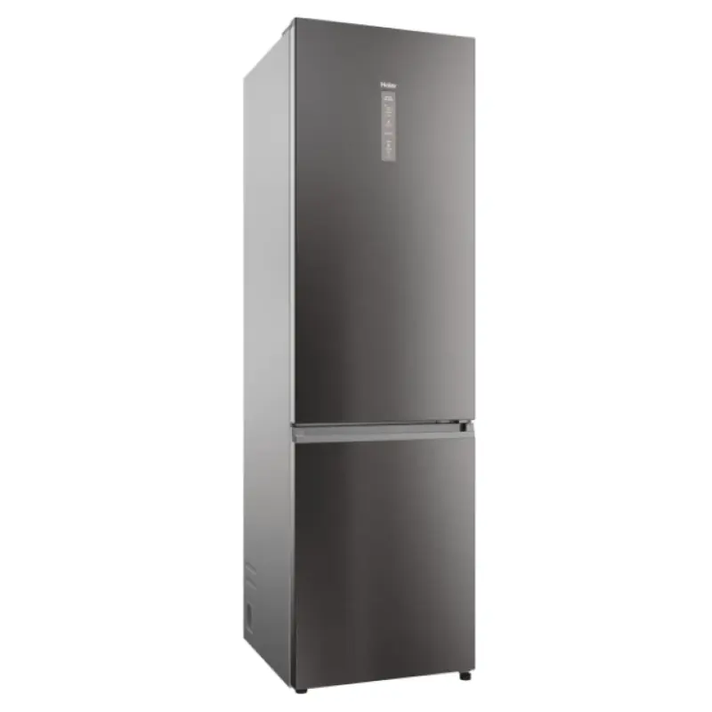 Haier HDPW5620ANPD - Silver Freestanding Frost Free Fridge Freezer - A energy