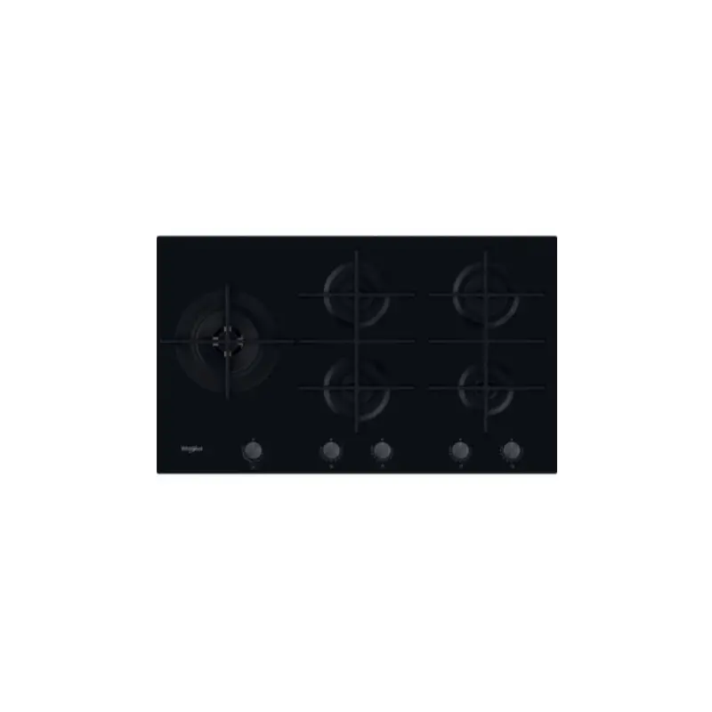 Whirlpool GOWL 958/NB - Black 5 Zone Gas Hob