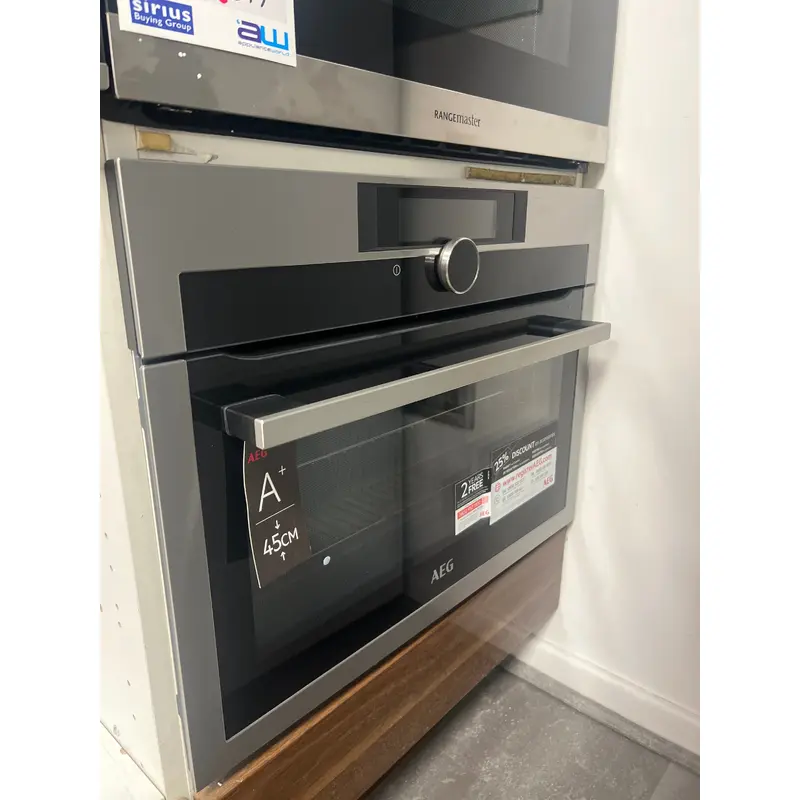 AEG KPE842220M - Stainless steel Built in Compact Single Oven - A+ energy - Ex Display