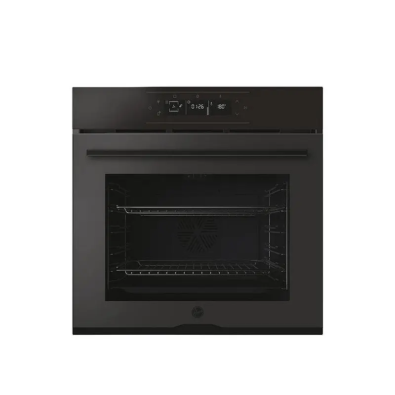 Hoover HO6 M5G3YTB - Matte & Gloss Black Glass Single Oven - 78L Capacity - Pyrolytic Cleaning - WiFi - AirFry - A++ Energy