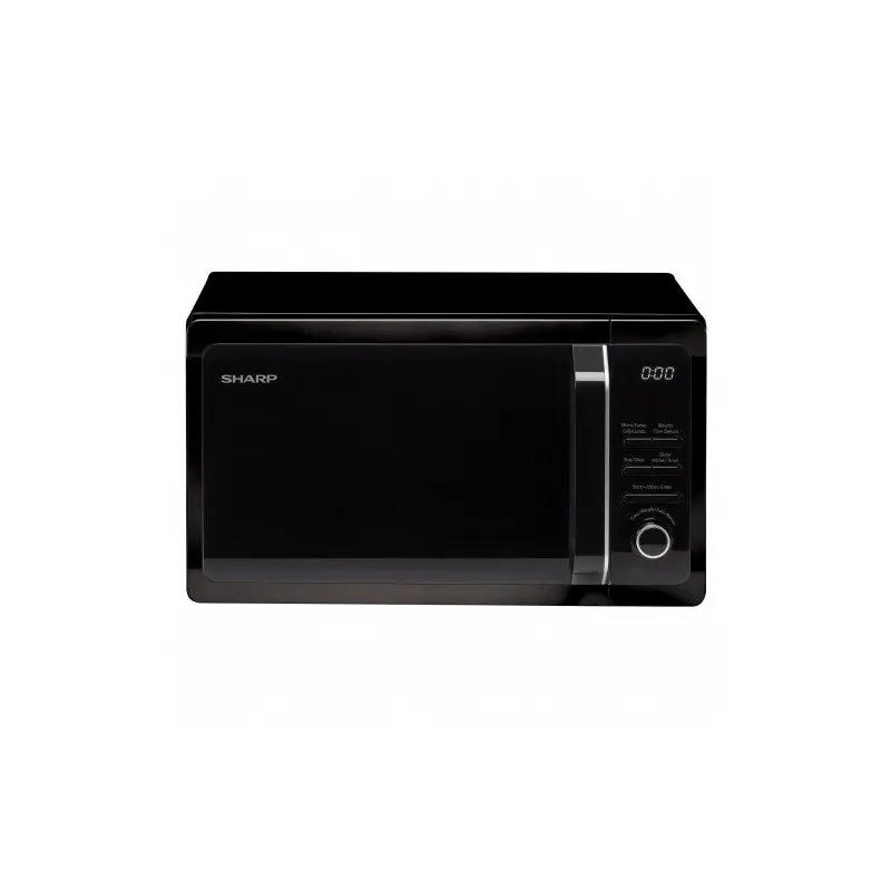 SHARP R664KM - Black 20L Microwave with Grill - 800W - 5 Power Levels