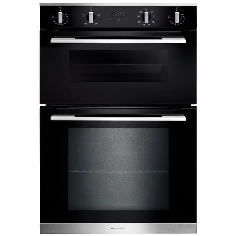 Rangemaster RMB9048BL/SS - Black Built in Electric Double Oven - A/A energy