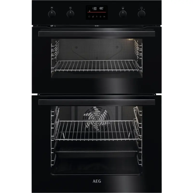 AEG DCB535060B - Black Built in Electric Double Oven - Catalytic cleaning - A energy