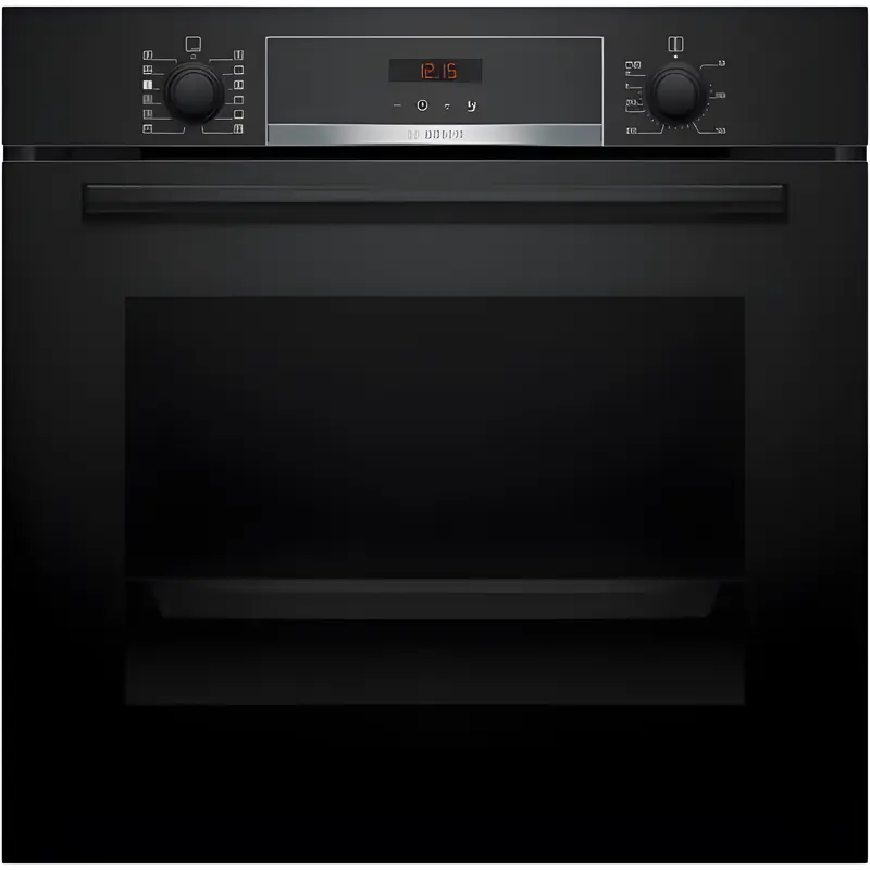 Bosch HQA574BB3B - Black Single Oven - 71L Capacity - Pyrolytic Self-Cleaning - A+ Energy Rating