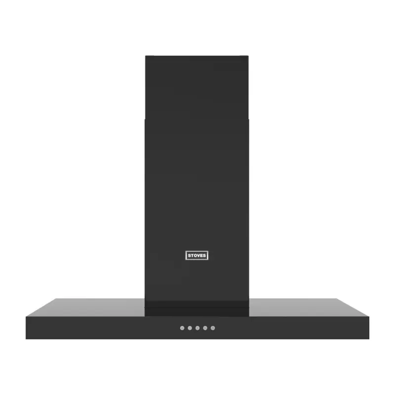 Stoves ST STERLING CHIM 90T BLK 444411644 - Black 90cm T-Shape Extractor Hood - 600m3/h - A+ energy