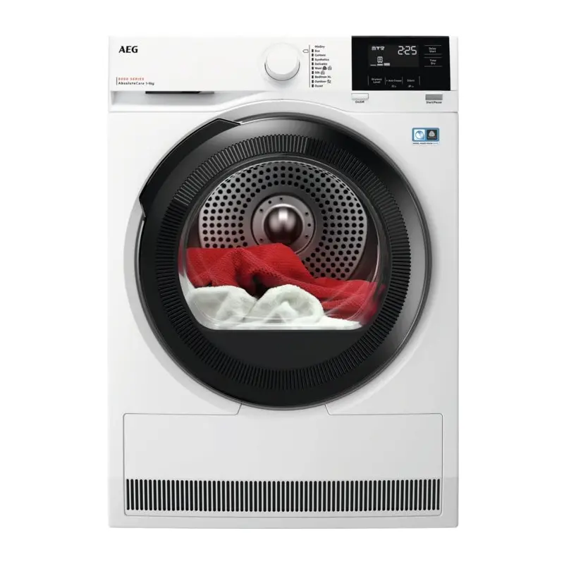 AEG TR819A4B - White 9KG Tumble Dryer - Heat Pump - A+++ Energy