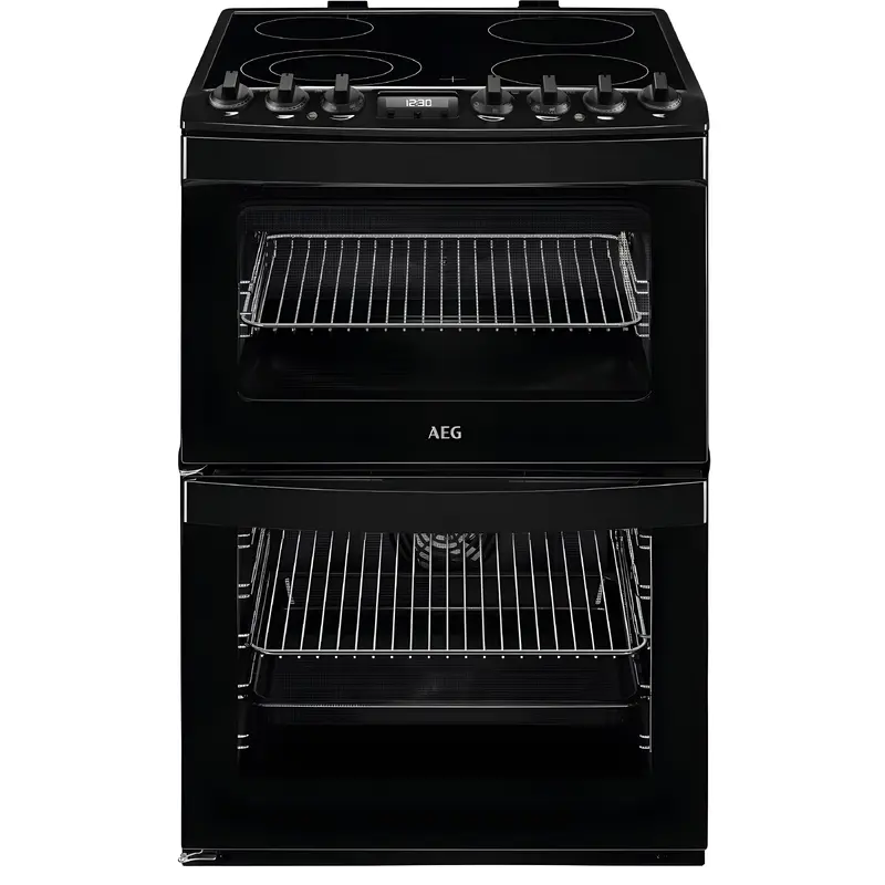 AEG CCB6741ACB - Black Ceramic Electric Cooker - Double Oven - 73/39L - A Energy