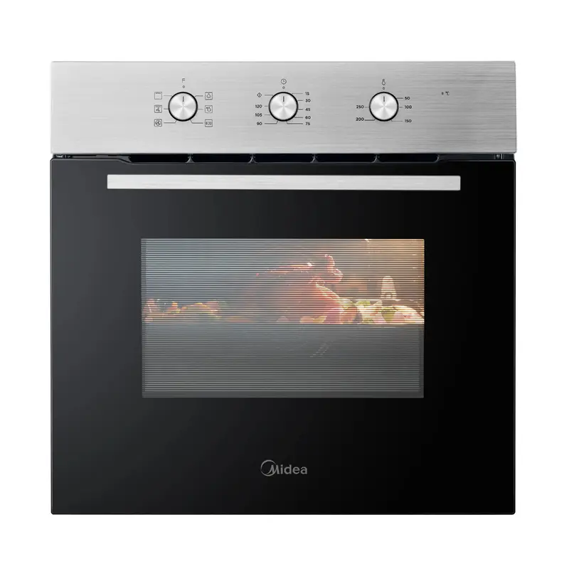 Midea MBO65M90M1-X - Stainless Steel Single Oven - 70L Capacity - A Energy Rating
