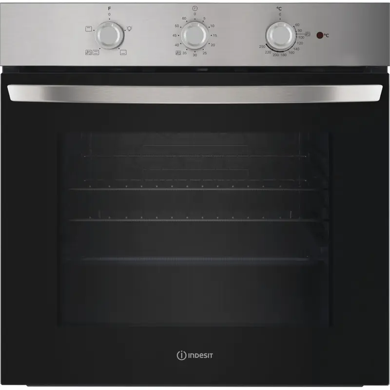 Indesit IO 232H X UK - Stainless Steel Single Oven - 71L - A Energy