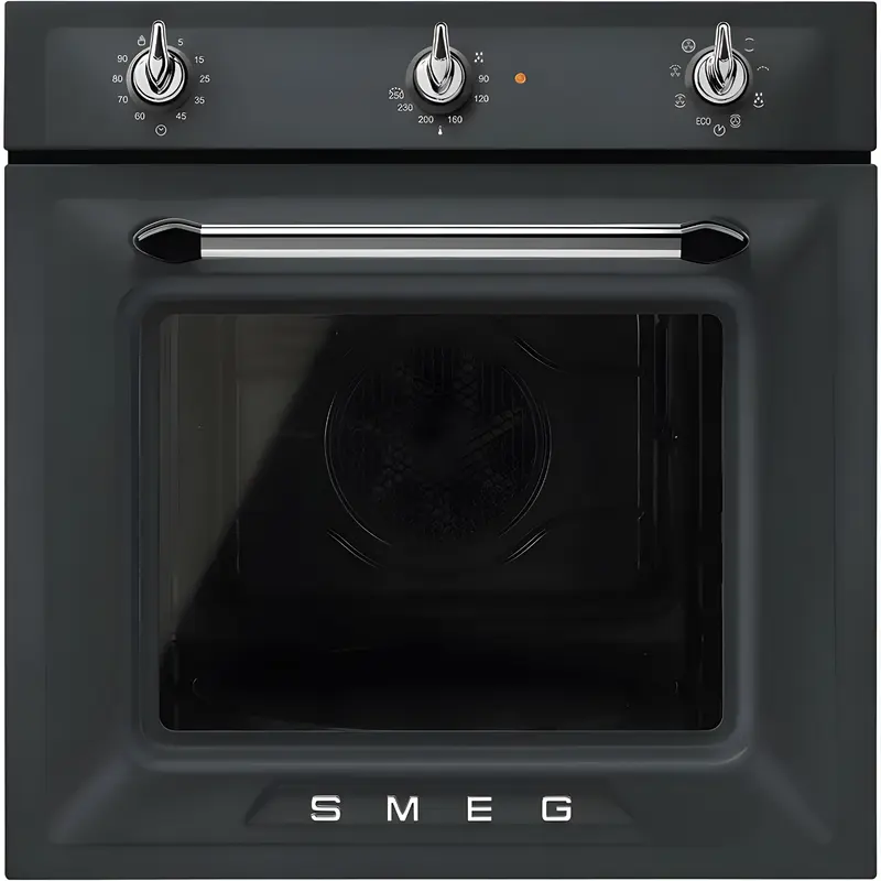 Smeg SF69M3TNO - Matte Black Single Oven - 70L Built-In - A Rated