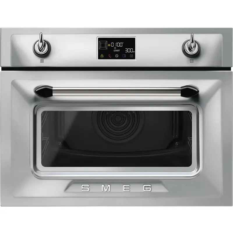Smeg SO4902M1X - Stainless Steel Built-In Combination Microwave - 40L - 800W