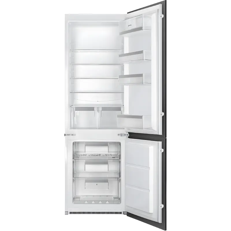Smeg UKC8173N1E - White Integrated Fridge Freezer - 70/30 Split - E Energy Rated