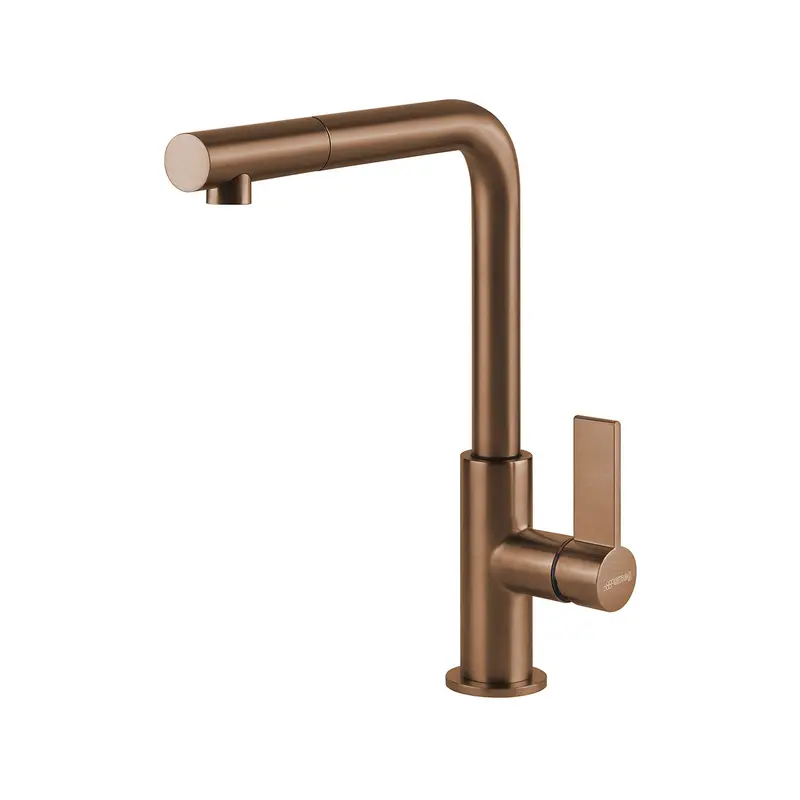 Smeg MD22CUX - Copper Single Lever Tap - 360 Swivel Pull-out Shower - 29cm Height