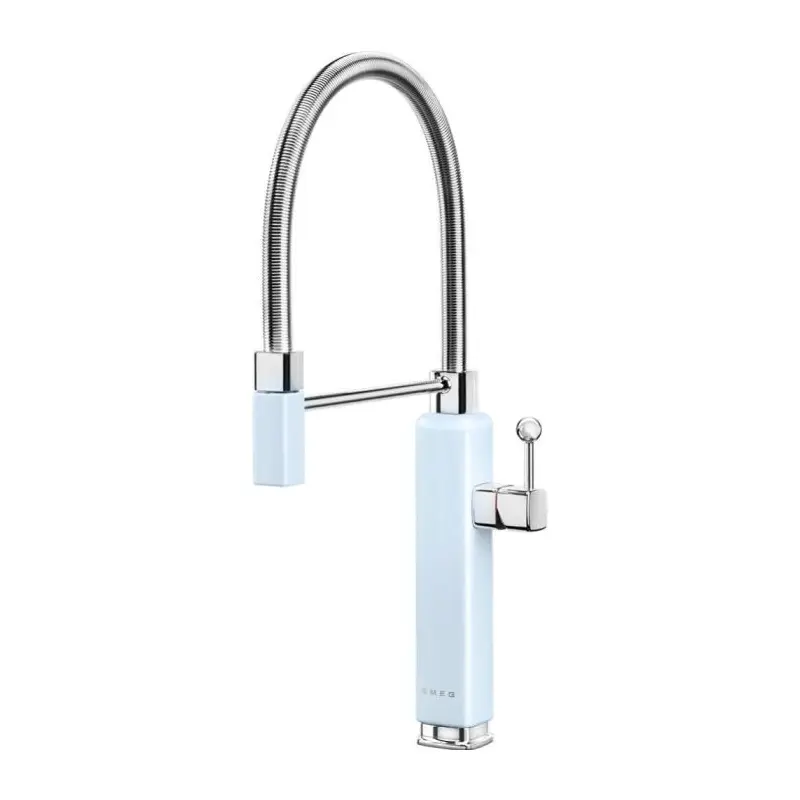 Smeg MDF50PB - Pastel Blue Single Lever Spray Tap - 360 Swivel Spout