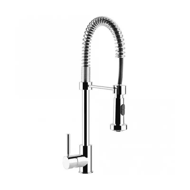 Smeg MID9CR - Chrome Single Lever Kitchen Sink Mixer Tap - Pull-out Spray