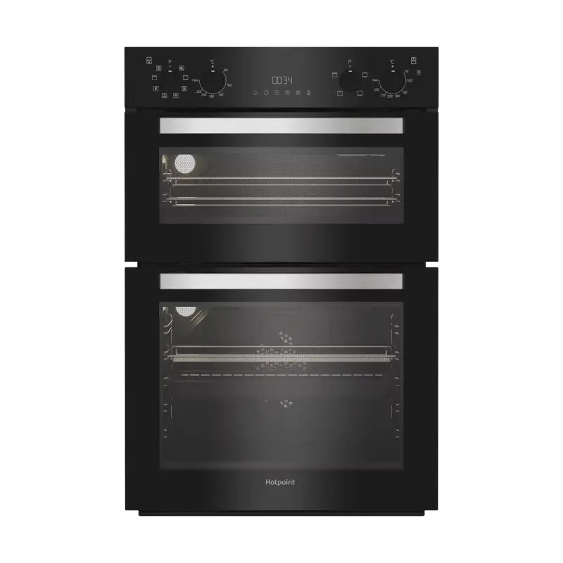 Hotpoint DIH82GB - Black Double Oven - 71L Main + 38L Top - A Energy