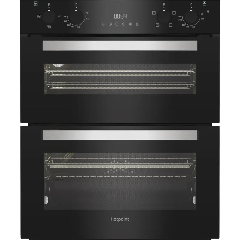 Hotpoint DUH 12G1 B- Black Double Oven - 48L + 38L - A Energy