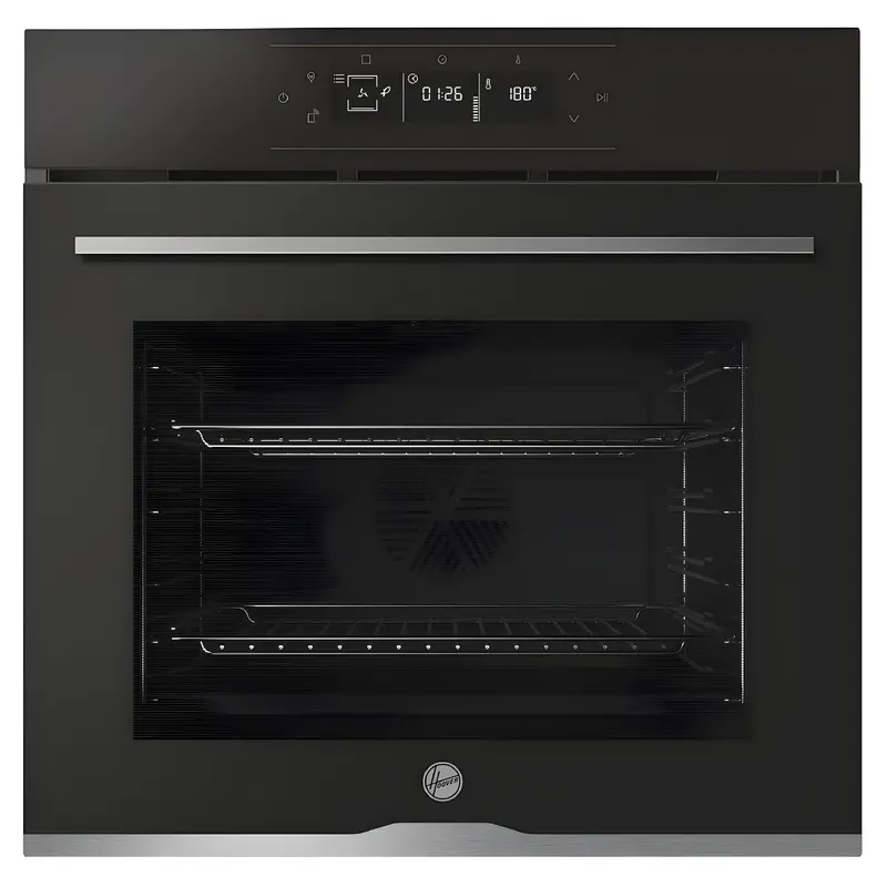 Hoover HO6 S5G3YTX - Black with Stainless Steel Single Oven - 78L - A++ Energy