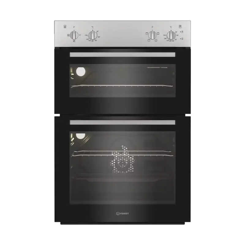 Indesit DII 10N S - Silver Built-in Double Electric Oven - 69L/36L - A++ Energy