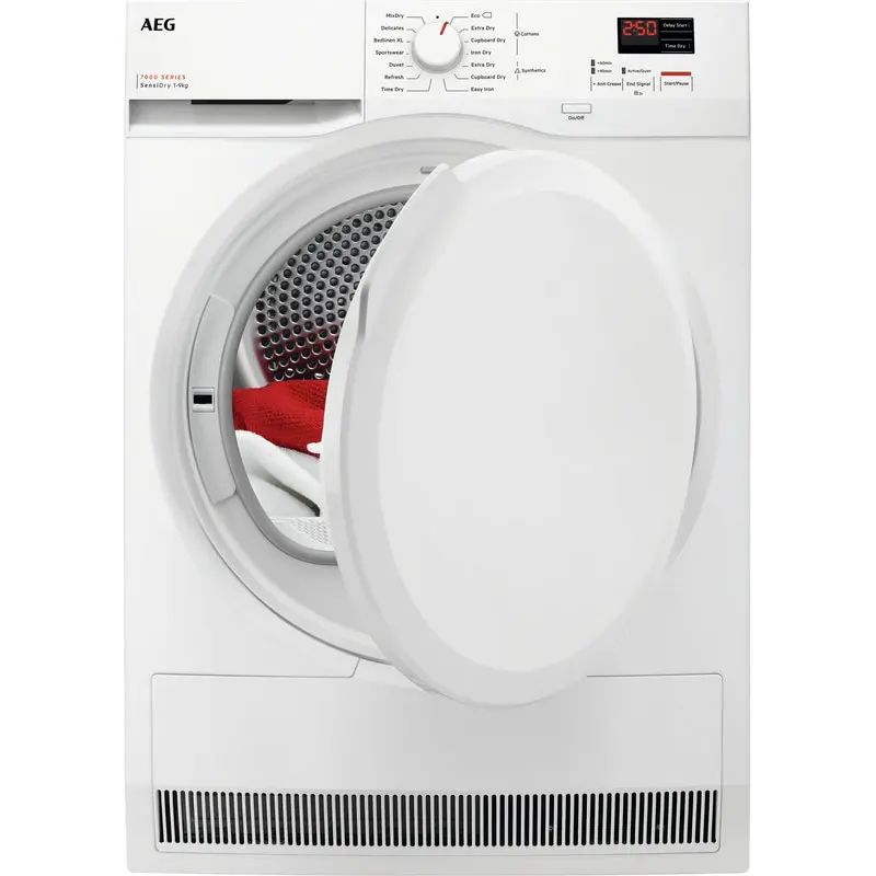 AEG TR709G0Z - White 9KG Heat Pump Tumble Dryer - A+++ Energy