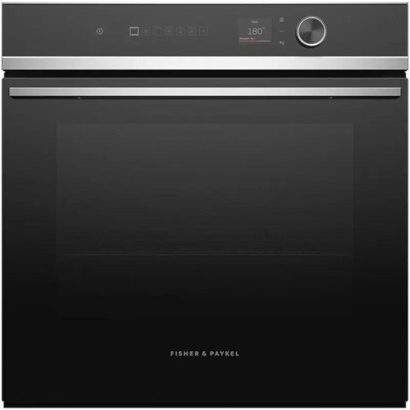 Fisher & Paykel OB60SD11PLX1 - Black/Stainless Steel Single Oven - 85L - A Energy Rated