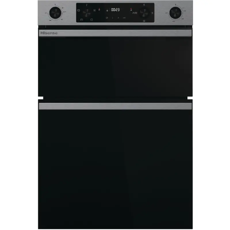 Hisense BID914221AX - Black/Stainless Steel Double Oven - 110L Total Capacity - A Rated