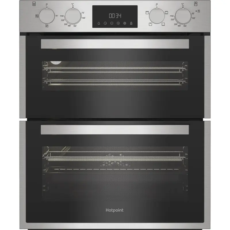 Hotpoint DUH 10D IX - Stainless Steel Double Oven - 86L Total Capacity - A Energy Rated