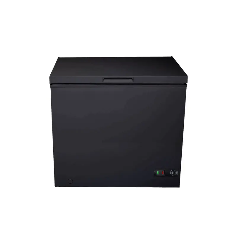 sia CHF200B - Black Chest Manual Defrost Freezer - F energy