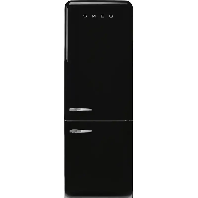 Smeg FAB38RBL6 - Black Fridge Freezer - 481L 70/30 Split - D Rated