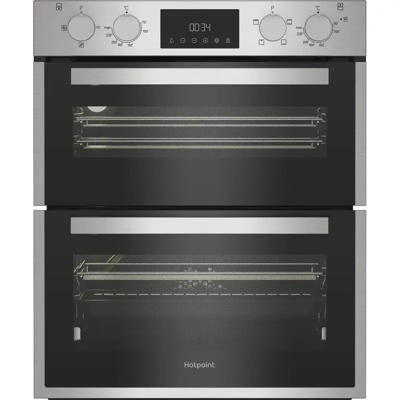 Hotpoint DUH 12D1 IX - Stainless Steel Double Oven - 48L/38L - A Energy