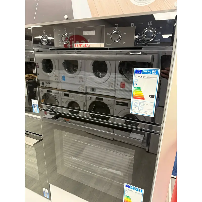 Bosch MBS533BB0B - Black Built in Electric Double Oven - A/B energy - Display