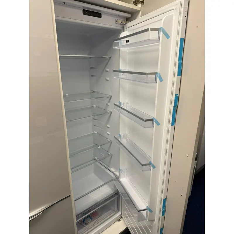 SIA RFI106/E 304L Auto Defrost White Integrated Built In Tall Larder Fridge - E Rated - Display